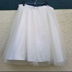 NWT Marina ivory tulle skirt